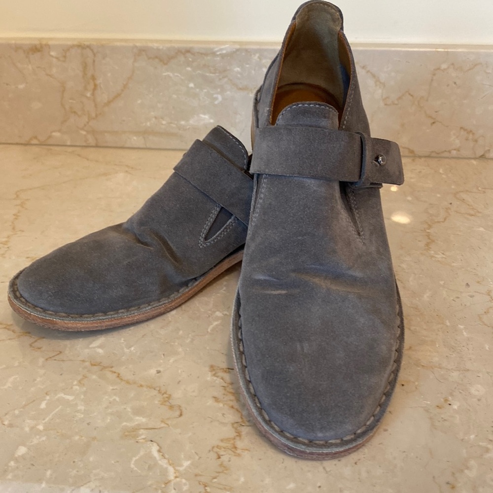 Vince gray suede loafers size 7M EUR 37 1/2